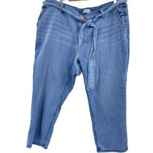 Lane Bryant High Rise straight leg ankle denim jeans size 22 magic waistband